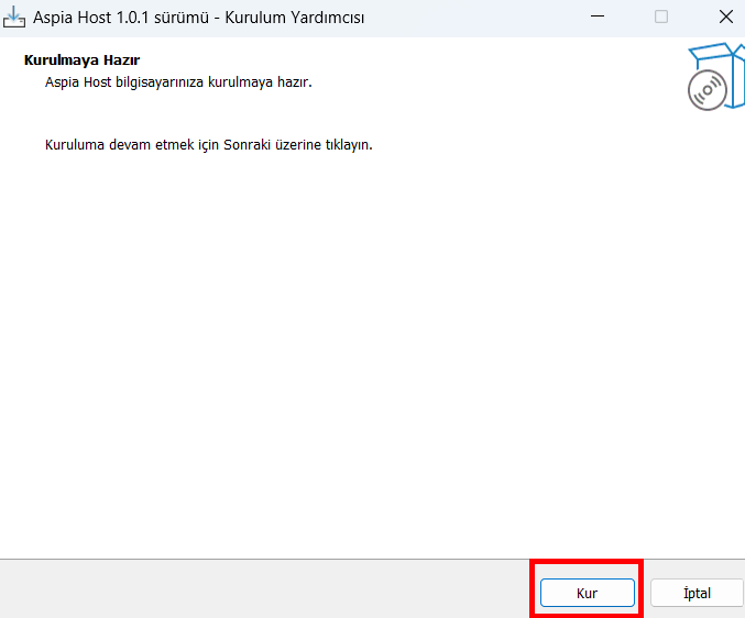 Aspia Host Adım 5