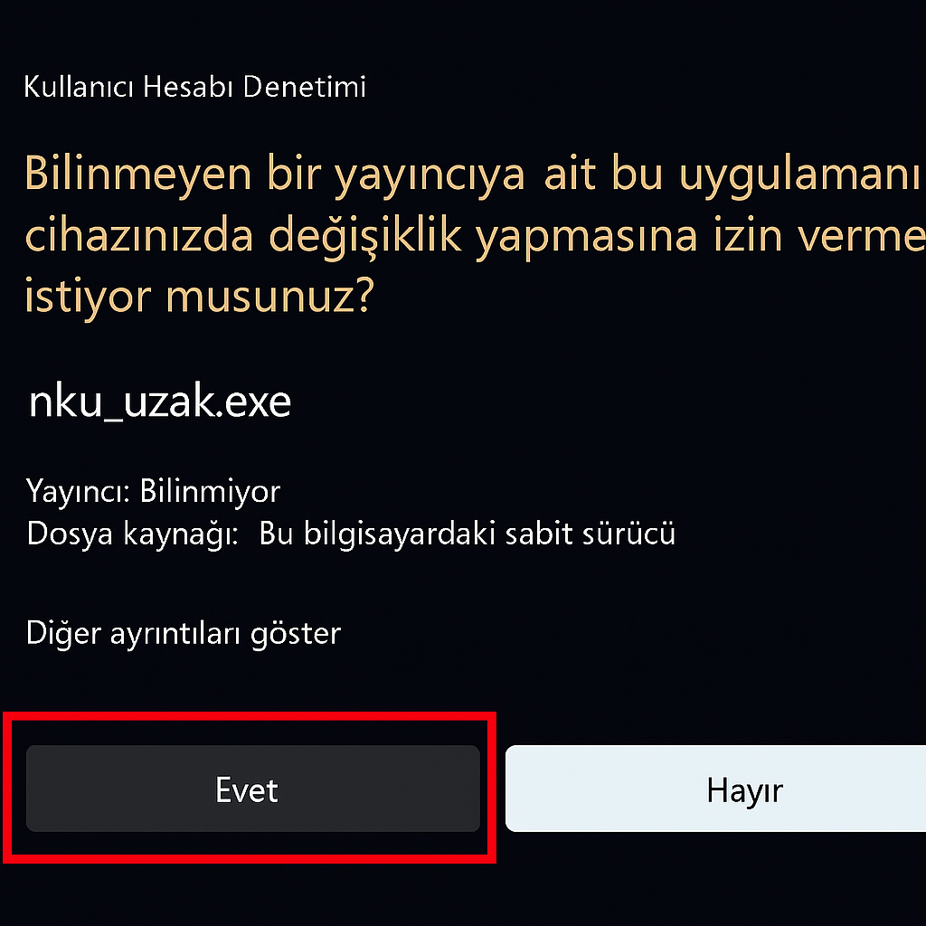 Aspia Host Adım 4