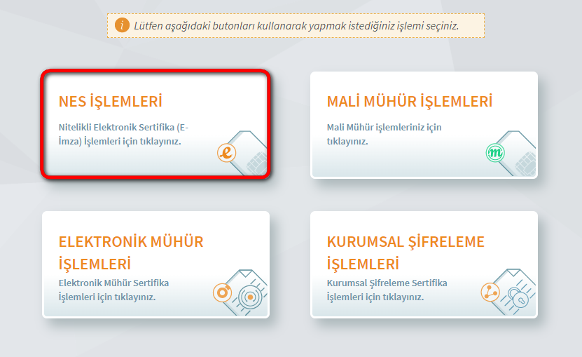 4. Adım - NES İşlemleri
