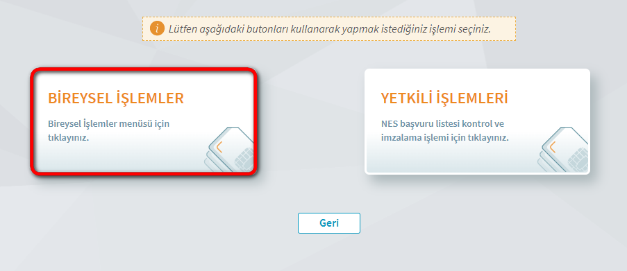 5. Adım - Bireysel İşlemler